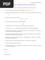 Ejercicios - Progresiones Geométricas