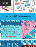 Nail Care Tools Materials and Equipment Quiz Answer