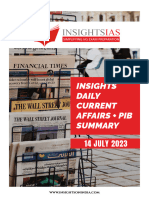 Daily Current Affairs PIB Summary 14 July 2023