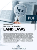 Land Laws - LLB - IV Semester - Prolegalminds