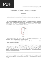 Cassini Oval To Limacon An Analytic Conversion TRANSACTIONS LMS