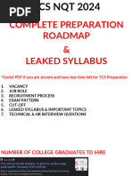 TCS Free NQT 2024 Syllabus and Important Topics