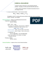 Chemical Equilibrium Chm012