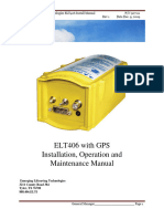 ELT406 With GPS Installation, Operation and Maintenance Manual