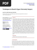 Techniques in Hand and Amp Upper Extremi