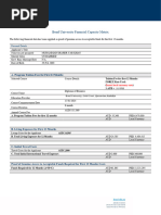 Bond University Financial Capacity Matrix