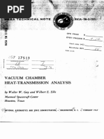 Vacuum Chamber Heat Transmission Analysis