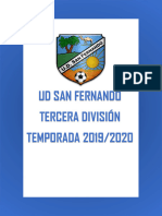 UD SAN FERNANDO 3 DIVISIÓN 1920 - Pretemporada