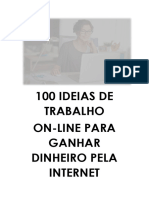 100 Ideias de Trabalho para Homeofice Online para Ganhar Dinheiro Pela Internet