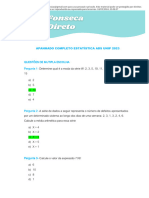 Apanhado Completo Estatistica Ads Unip 2023 1