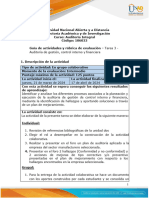 Guía de Actividades y Rúbrica de Evaluación - Unidad 2 - Tarea 3 - Auditoria de Gestión, Control Interno y