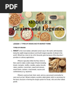 Module 8 Rice Grains and Legumes