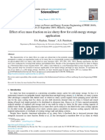 1 - Effect of Ice Mass Fraction On Ice Slurry Flow For Cold Energy Storage