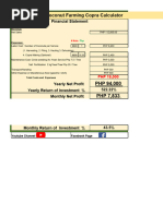 Copra Farming Calculator