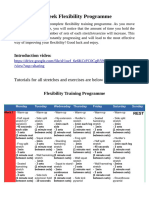 12 Week Flexibility Programme