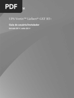 Liebert GXT RT Installeruser Guide SL 70756 Portuguese Latam