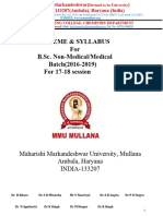 B. BSC Medical & Non-Medical CBCS 5th Sem