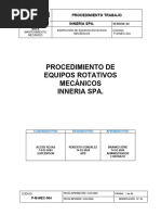 P-M-MEC-004 V2 Inspección de Equipos Rotativos Mecánicos