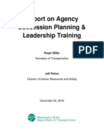 WSDOT LeadershipDevelopmentSuccessionPlanningReport