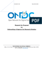 ONDC - RFP To Onboard Research Agency