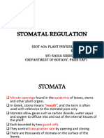 Lec # 4 (Bot-404) (Plant Physiology and Ecology)