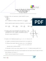 Agrupamento de Escolas de Alc Acer Do Sal Teste de Matem Atica A