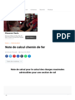 Note de Calcul Chemin de Fer - Un Site Dédié À La