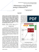 Predictive Maintenance Using Machine Learning in Industrial IoT