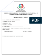 Shreeyash College of Engineering and Technology (Polytechnic), Chh. Sambhajinagar Micro-Project Report