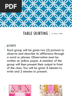 Table Skirting