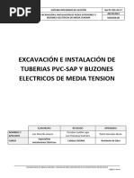 QA-PC-IIEE-03-17 Excavación e Instalación de Tuberias Electricas y Buzones Eléctricos MD. Rev.1