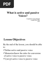 Active and Passive Voice