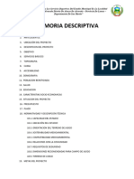 Memoria Descriptiva General