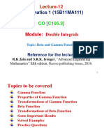 M1 - L12 - Beta and Gamma Functions