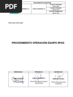 Pro-Gsso-Dpis-0029 Procedimiento Operación Rpa