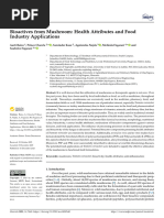 Bioactives From Mushroom Health Attributes and Food Industry Applications