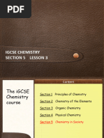 IGCSE Chemistry Section 5 Lesson 3