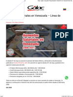 Aumentos Salariales en Venezuela - 2018-2021