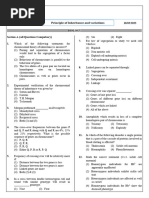 Test 4 - Principle of Inheritance and Variation