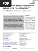 Advanced Energy Materials - 2024 - Abdelhafiz - Tri Metallic Catalyst For Oxygen Evolution Reaction Enables Continuous