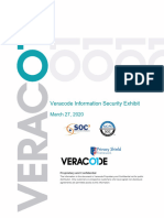 2020 Veracode Information Security Exhibit (VISE) - 1