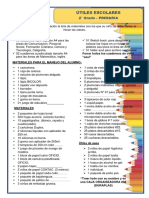 Lista de Útiles Aula 2º Primaria 2024