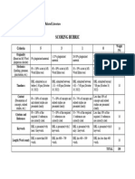 Scoring Rubric - RRL