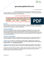 5.1. Comprensión Global Del Texto (EL TEMA, LAS IDEAS)