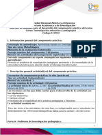 Guía para El Desarrollo Del Componente Práctico - Unidad 1 - Fase 2 - Componente Práctico - Práctica Educativa y Pedagógica