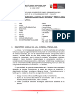 Programación Curricular Anual CT 2° - 2024