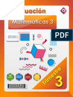 Examen de Matemáticas 3° Grado Trimestre 3