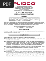 Plidco Split+Sleeve Installation Instructions