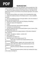 MMED Anatomy Revision Questions