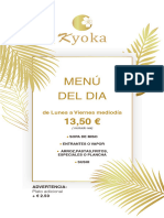 Kyoka Madrid Menu de Dia